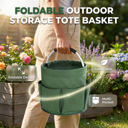 📢📢50% OFF !! ⏰Collapsible Picnic Basket Foldable Cleaning Caddy
