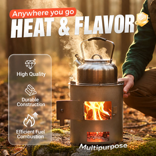 🥳2026 HOT SALE🔥 52% OFF! 🍳Portable Multi-Functional Stove – efficient combustion, cook & heat, durable metal, easy carry. Perfect for camping & patio! 🏕️💪