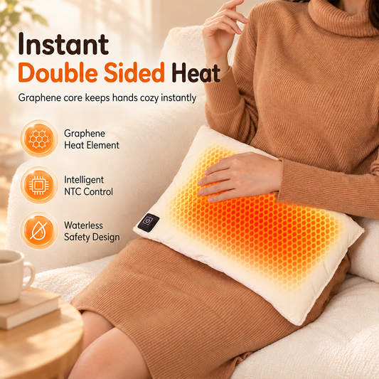 🎄LIMITED-TIME 50% OFF! ⏰Portable Rechargeable Graphene Hand Warmer | Waterless Explosion Proof Plush Handheld Heating Bag♨️💦