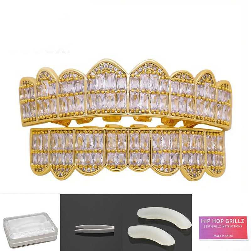 Gold Square CZ