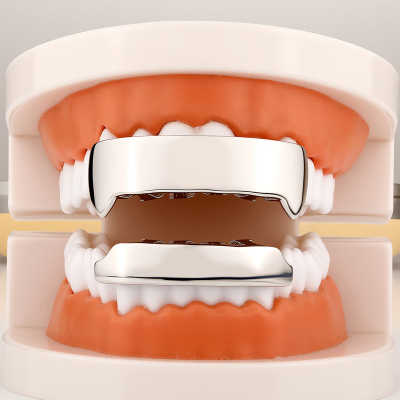 Silver Smooth Iron Man Grillz