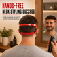 ⏳🔥LIMITED-TIME 50% OFF! ⏰Red 4-Piece Beard Shaping Tool and Hair Styling Comb Set with Neckline Hair Trimming