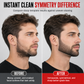 ⏳🔥LIMITED-TIME 50% OFF! ⏰Red 4-Piece Beard Shaping Tool and Hair Styling Comb Set with Neckline Hair Trimming