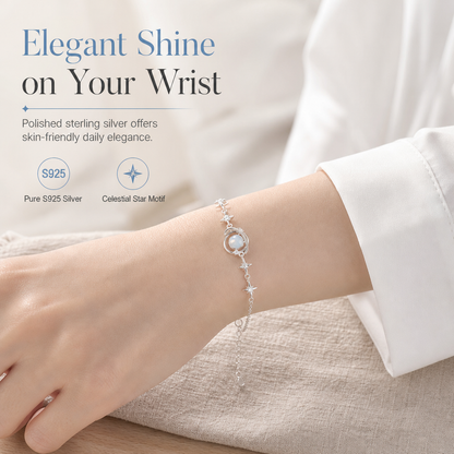 🎁New Arrivals 55% OFF🌙 925 Sterling Silver Planet & Star Necklace – Elegant Celestial Jewelry Gift for Women ✨