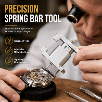 📢📢55% OFF !! ⏰Watch Repair Tool V Shaped Spring Bar Pliers and Tweezers Kit for Strap Removal