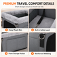 🐶50% OFF! 🚗 Secure Travel Pet Bed – Heavy-duty metal frame, waterproof Oxford fabric, safety leash – protects your dog & seats. 🛡️