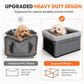 🐶50% OFF! 🚗 Secure Travel Pet Bed – Heavy-duty metal frame, waterproof Oxford fabric, safety leash – protects your dog & seats. 🛡️