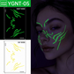 📢 BUY 1 GET 1 FREE✨ Halloween Luminous Face Tattoo Stickers – Glow In Dark, Waterproof, Easy Apply 🎃