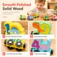 🚂 Montessori Magnetic Wooden Number Train – Fun Early Learning Toy 🔢✨