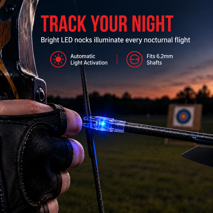 🎉BUY 1 GET 1 FREE🎁Automatic LED Lighted Arrow Nock for 6.2mm Inner Diameter Arrow Shafts
